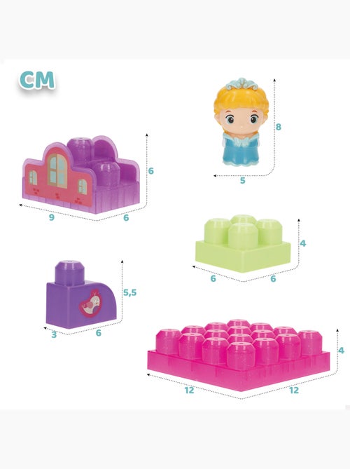 Juego bloques de construcción princesa 20 piezas colorbaby - Kiabi