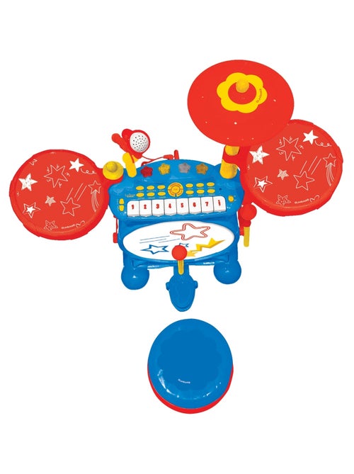 Juego completo de batería electrónica luminosa Mi Banda de Rock con asiento - Kiabi