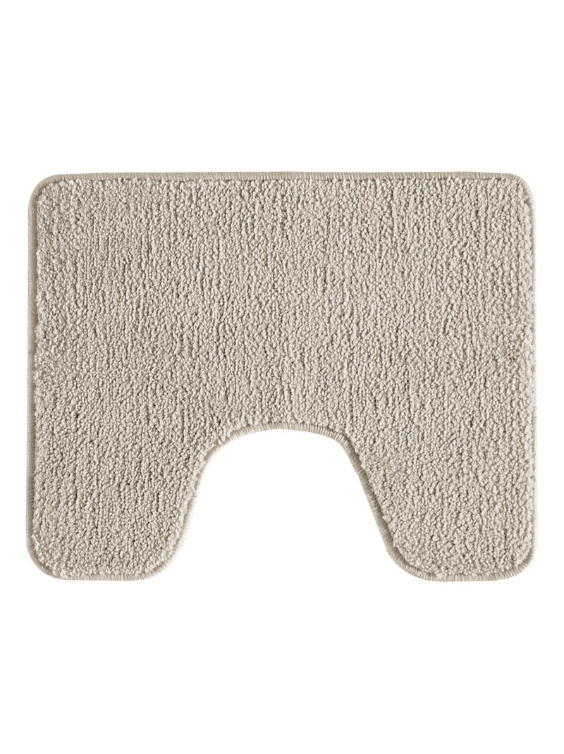 Juego de 2 alfombras de baño de poliéster 50x80cm + 50x40cm Crudo - Kiabi