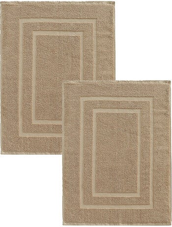 Juego de 2 alfombrillas de baño de 50x70 cm
