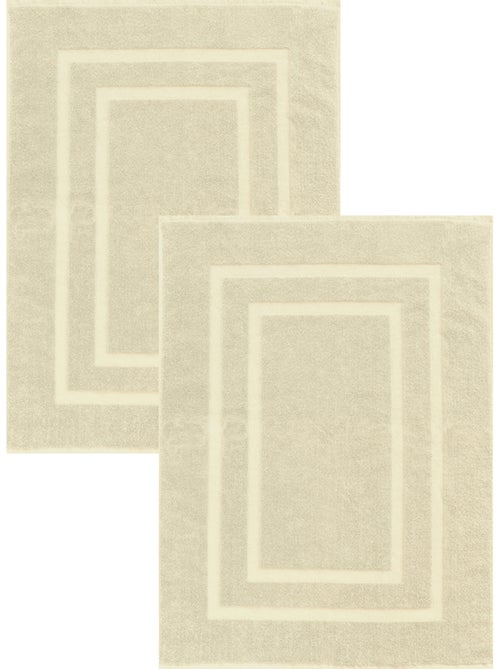 Juego de 2 alfombrillas de baño de 50x70 cm - - Kiabi Juego de 2 alfombrillas de baño de 50x70 cm - - Kiabi