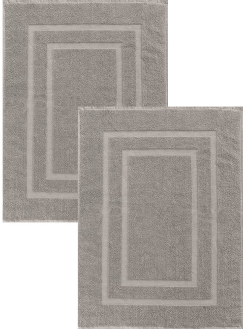 Juego de 2 alfombrillas de baño de 50x70 cm - - Kiabi Juego de 2 alfombrillas de baño de 50x70 cm - - Kiabi