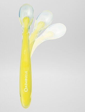 Juego de 2 cucharas de silicona 'Badabulle'