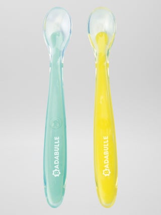 Juego de 2 cucharas de silicona 'Badabulle'