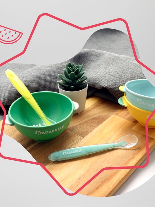Juego de 2 cucharas de silicona 'Badabulle' - Kiabi