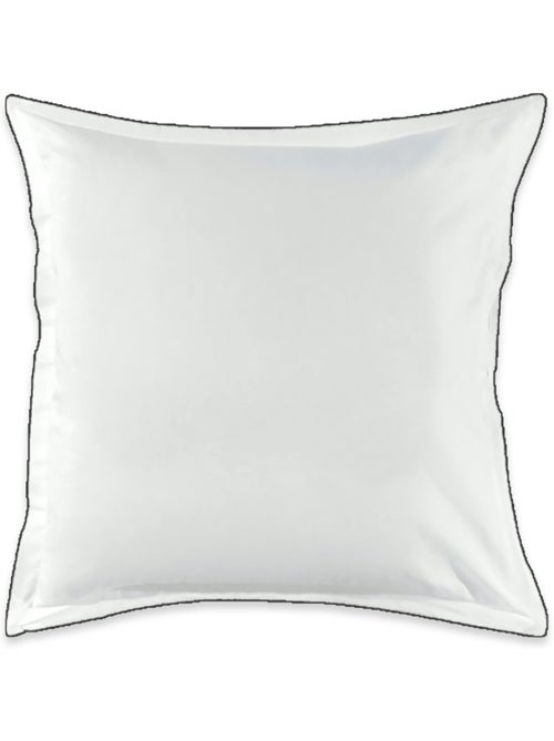 Juego de 2 fundas de almohada lisas de algodón con acabado de dobladillo. - Kiabi Juego de 2 fundas de almohada lisas de algodón con acabado de dobladillo. - Kiabi