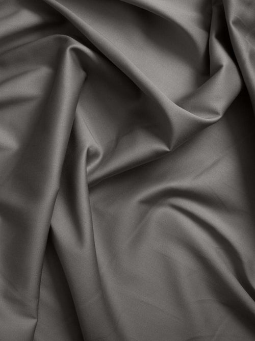 Juego de 2 fundas de almohada satén de algodón gris - Kiabi