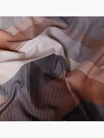 Juego de 2 fundas de almohada satén de algodón "Helix Brown