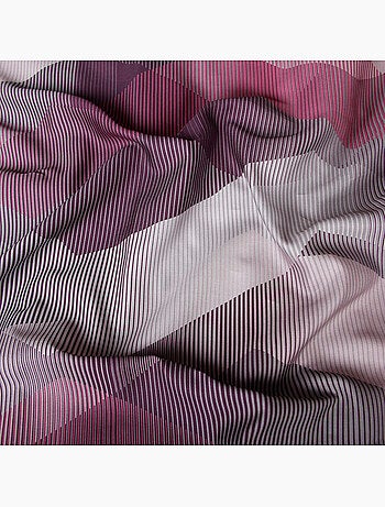 Juego de 2 fundas de almohada satén de algodón "Helix Purple