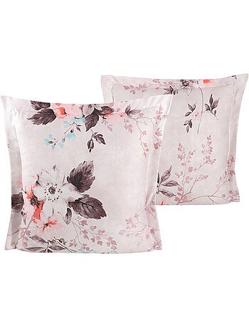 Juego de 2 fundas de almohada satén de algodón "Malogra