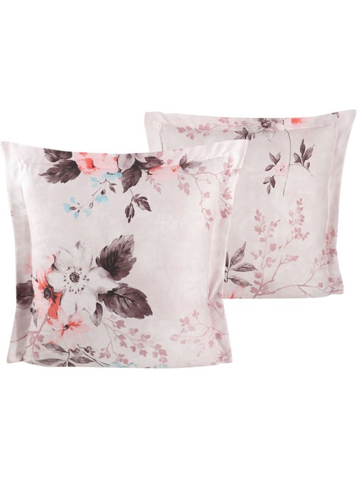Juego de 2 fundas de almohada satén de algodón "Malogra" - Kiabi