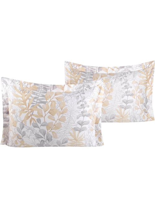 Juego de 2 fundas de almohada satén de algodón "Occale beige" - Kiabi Juego de 2 fundas de almohada satén de algodón "Occale beige" - Kiabi
