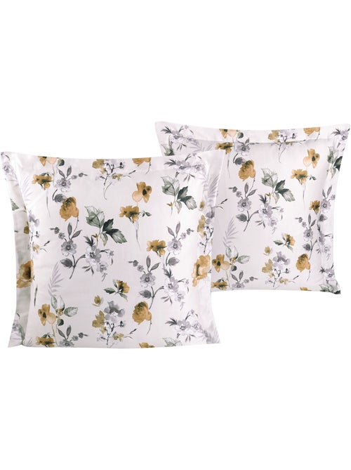 Juego de 2 fundas de almohada satén de algodón "Septembre" - Kiabi