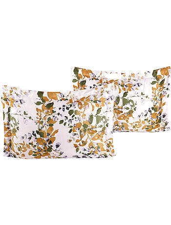 Juego de 2 fundas de almohada satén de algodón "Vienna