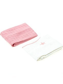 Trapitos - Juego de 2 mantas estampadas para bebé