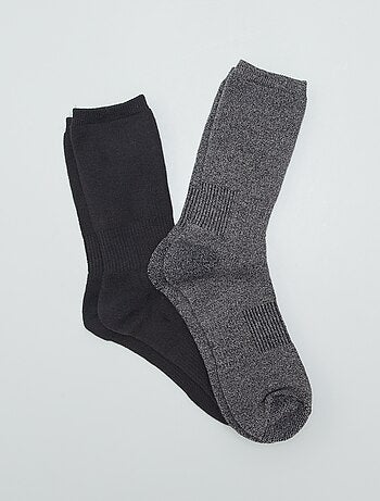 Juego de 2 pares de calcetines térmicos - Kiabi
