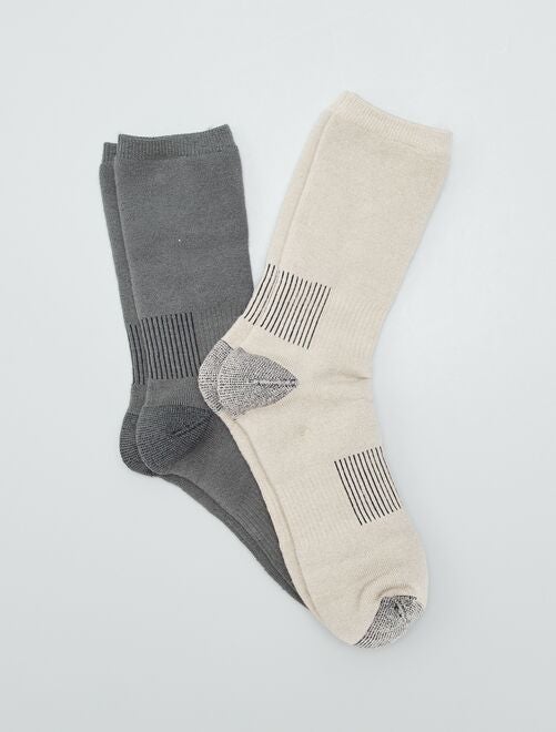 Juego de 2 pares de calcetines térmicos - Kiabi