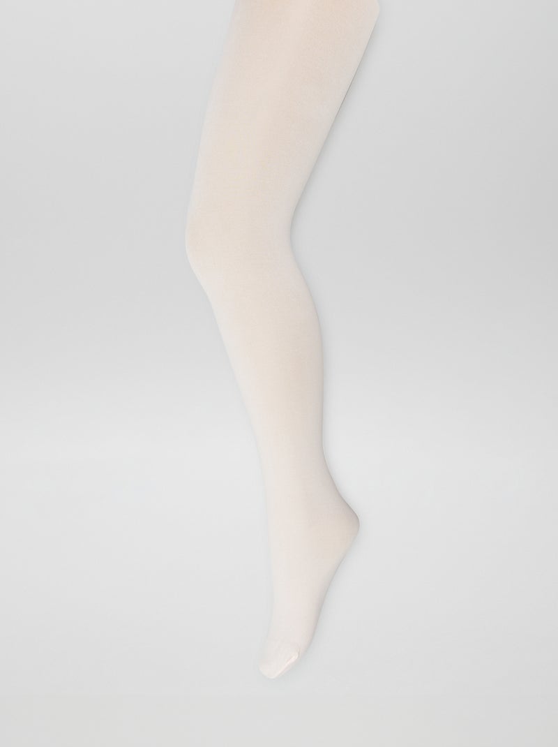 Juego de 2 pares de medias lisas ROSA - Kiabi