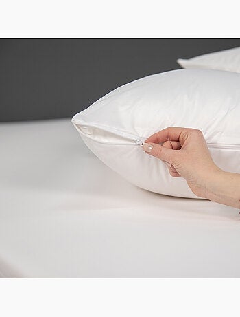 Juego de 2 protectores de almohada impermeables de punto
