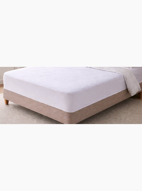 Juego de 2 protectores de colchón, algodón, impermeables, 30 cm de profundidad - Kiabi