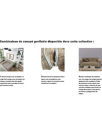 Juego de 2 reposabrazos hinchables para sillón reclinable de exterior FORMENTERA