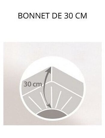 Juego de 2 sábanas bajeras de algodón orgánico