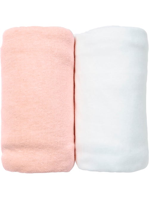 Juego de 2 sábanas bajeras de jersey de algodón orgánico de 40 x 80 cm - Kiabi