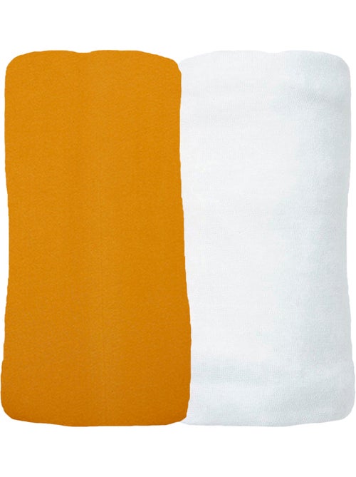 Juego de 2 sábanas bajeras de jersey de algodón orgánico de 60x120 cm - Kiabi