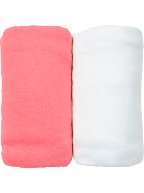 Juego de 2 sábanas bajeras de jersey de algodón orgánico de 60x120 cm - Kiabi