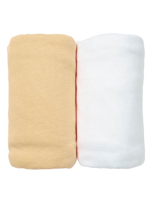 Juego de 2 sábanas bajeras de jersey de algodón orgánico de 70x140 cm - Kiabi