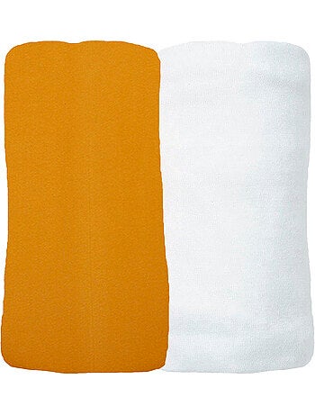 Juego de 2 sábanas bajeras de jersey de algodón orgánico de 70x140 cm
