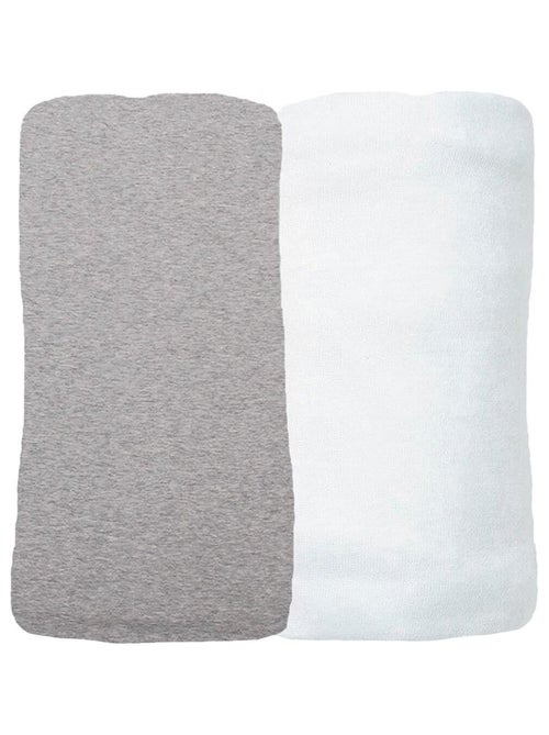 Juego de 2 sábanas bajeras de jersey de algodón orgánico de 70x140 cm - Kiabi