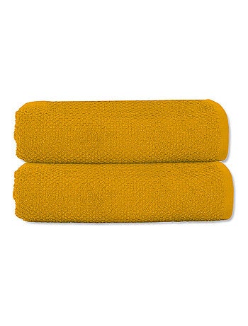 Juego de 2 toallas de baño de 50x90 cm, rizo de algodón