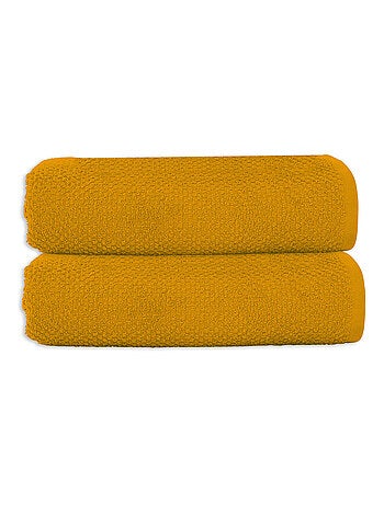 Juego de 2 toallas de baño de rizo de algodón de 70x140 cm