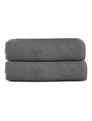 Juego de 2 toallas de baño de rizo de algodón de 70x140 cm