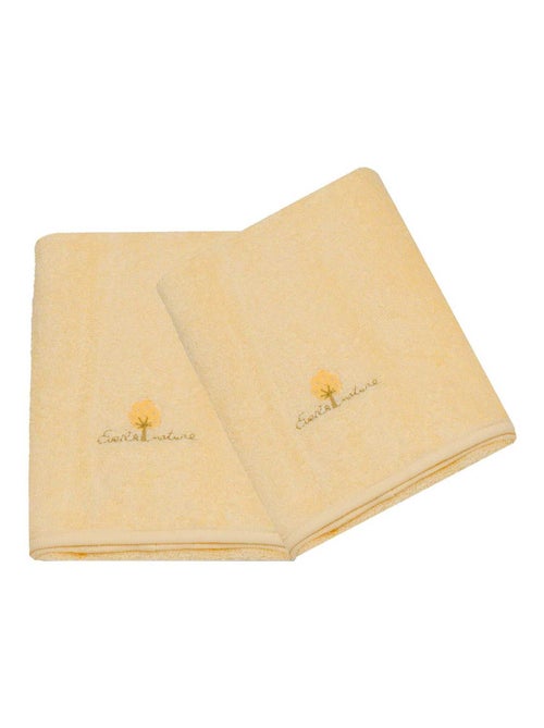 Juego de 2 toallas de rizo 50x90 cm Algodón orgánico - Kiabi