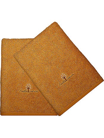 Juego de 2 toallas de rizo 50x90 cm Algodón orgánico