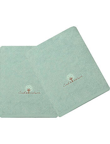 Juego de 2 toallas de rizo 50x90 cm Algodón orgánico