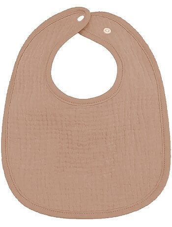 Juego de 3 baberos para bebé en gasa de algodón, estampado Nogal, de Les Chatounets