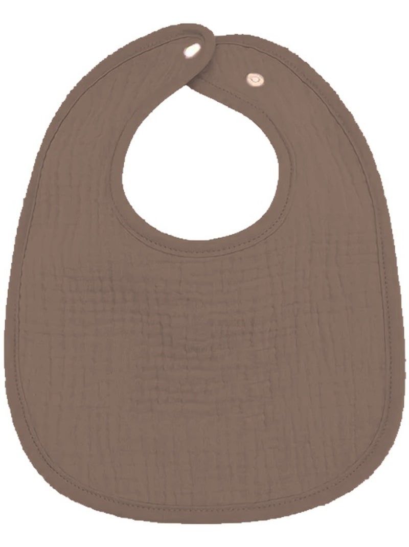 Juego de 3 baberos para bebé en gasa de algodón, estampado Nogal, de Les Chatounets Marrón chocolate - Kiabi