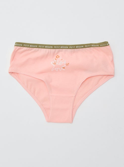 Juego de 3 braguitas estampadas 'Petit Béguin' - Kiabi