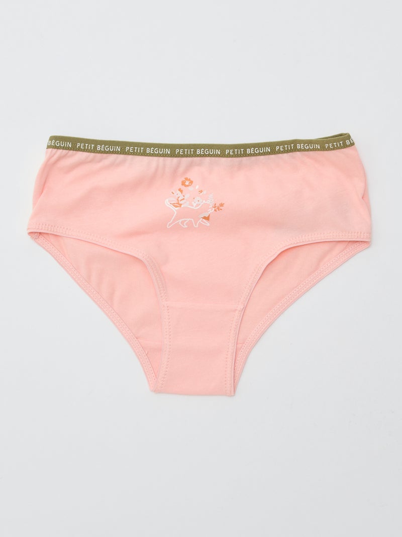 Juego de 3 braguitas estampadas 'Petit Béguin' Beige - Kiabi