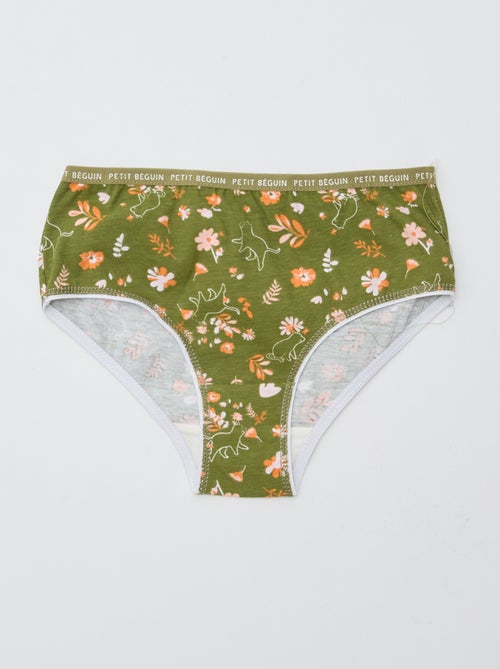 Juego de 3 braguitas estampadas 'Petit Béguin' - Kiabi