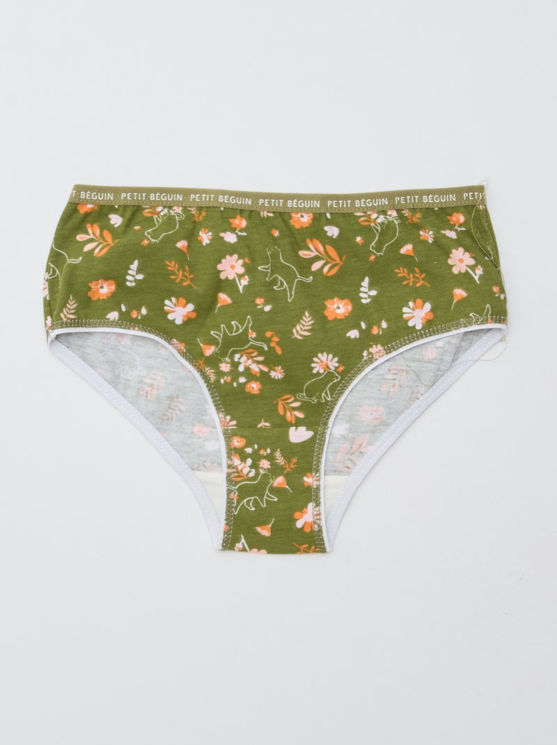 Juego de 3 braguitas estampadas 'Petit Béguin' Beige - Kiabi