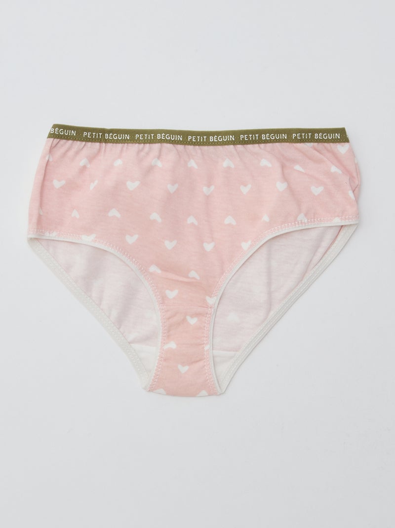 Juego de 3 braguitas estampadas 'Petit Béguin' Beige - Kiabi