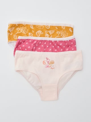 Juego de 3 braguitas estampadas 'Petit Béguin'