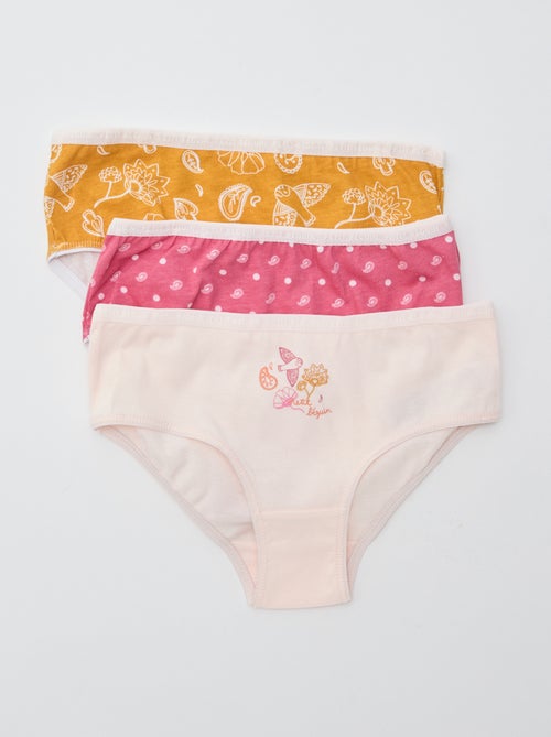 Juego de 3 braguitas estampadas 'Petit Béguin' - Kiabi