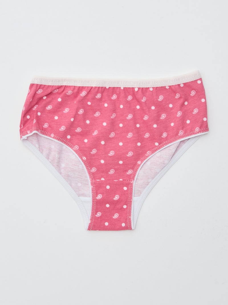 Juego de 3 braguitas estampadas 'Petit Béguin' Beige - Kiabi