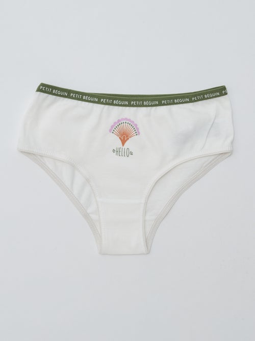 Juego de 3 braguitas estampadas 'Petit Béguin' - Kiabi