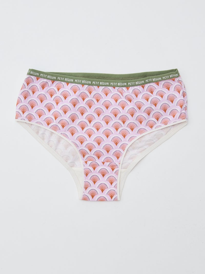 Juego de 3 braguitas estampadas 'Petit Béguin' Beige - Kiabi